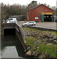 MOT garage on a riverbank, Pontarddulais