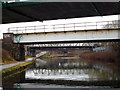 Bridgewater Canal:  Rail bridge near Waters Meeting