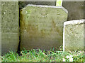 SK6929 : Hickling Churchyard - Belvoir Angel headstone by Alan Murray-Rust