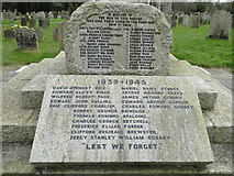 TM3698 : Loddon War Memorial, the name plaques by Adrian S Pye