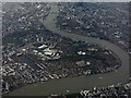 TQ3679 : Rotherhithe from the air by Thomas Nugent