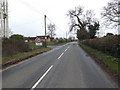TM0668 : Entering Cotton on the B1113 station Road by Geographer