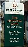 NZ1867 : Sign for the Jingling Gate, Westerhope by JThomas