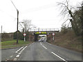 TM0567 : Pound Hill & Pound Hill Railway Bridge by Geographer