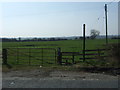 Field entrance and footpath , Stamfordham Road (B6324)