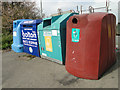 A hotch-potch of recycling bins