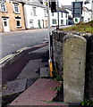 South side of an old milestone in Coleford