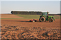 Tractor with Harrow