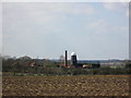 Distant view of Mill farm near Everton