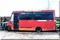 Scrapped bus near Runcorn Bridge