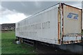 Bible message on articulated lorry trailer, Hope Farm, Helsby