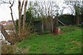 End of the footpath, Springfield Park, Kidderminster