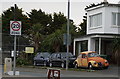 Volkswagen Beetle car on Henver Road, Newquay