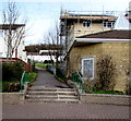 Steps to a path past  Penrhys Uniting Church