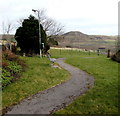 Path through The Green Community Garden, Penrhys