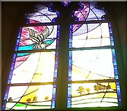TQ0371 : Trident Memorial Window, St Mary's, Staines by Sean Davis