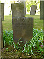 Belvoir Angel headstone, Saxelbye Churchyard