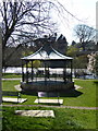 Bandstand in gardens by the River Wharfe in Wetherby