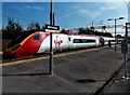 Virgin Pendolino in Wilmslow railway station