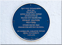 SZ0991 : Bournemouth Blue Plaques: No. 23 - Stewart Granger, East Cliff Cottage by Mike Searle