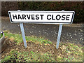 Harvest Close sign