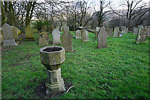 SK1285 : Churchyard in Edale by Bill Boaden