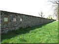 Memorial plaques in the wall surrounding Euston Hall