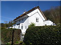 Thatched house below Pontesford Hill