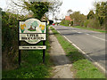 SK6826 : Upper Broughton village entrance sign by Alan Murray-Rust