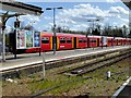 Train at Hampton Court Railway Station