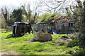 Outbuilding and 4x4 at Reeds Farm