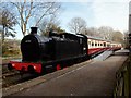 Train in the sidings at Hawes