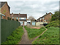 End of footpath, Keswick Avenue