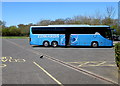 SO8940 : Coach parking area at  Strensham Services Northbound by Jaggery