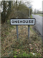 Onehouse Village Name sign on Union Road