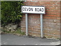 Devon Road sign