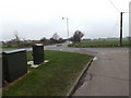 TM0659 : Telecommunications Boxes on Devon Road by Geographer