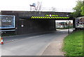 North side of a railway bridge at the northern edge of Coventry