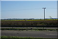 The A1 and farmland near Foston