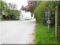 Looking south on Chalkcroft Lane from footpath junction