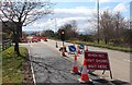 Roadworks on the A862 in Muir of Ord