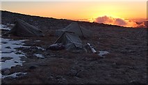 NN4971 : Ben Alder summit camp by Ross