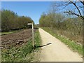 SK0598 : Footpath sign off the Longdendale Trail by Steve  Fareham