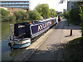 TQ1783 : Aylestone - narrow boat on Paddington Arm, Grand Union Canal by David Hawgood