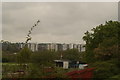 View of blocks of flats in the Orchard Estate off Broadmead Road from Roding Lane North