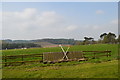 SJ5667 : Kelsall Hill Horse Trials: disused cross-country fence by Jonathan Hutchins