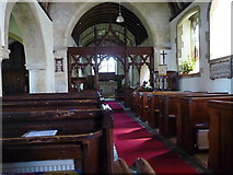 SO9645 : St Mary's Church Wick, Interior by Jeff Gogarty