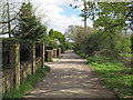 Public footpath on private track, Runwell