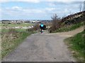 SE0817 : Cyclist descending Shaw Lane by Christine Johnstone