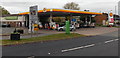 SO5012 : Shell filling station, Over Monnow, Monmouth by Jaggery